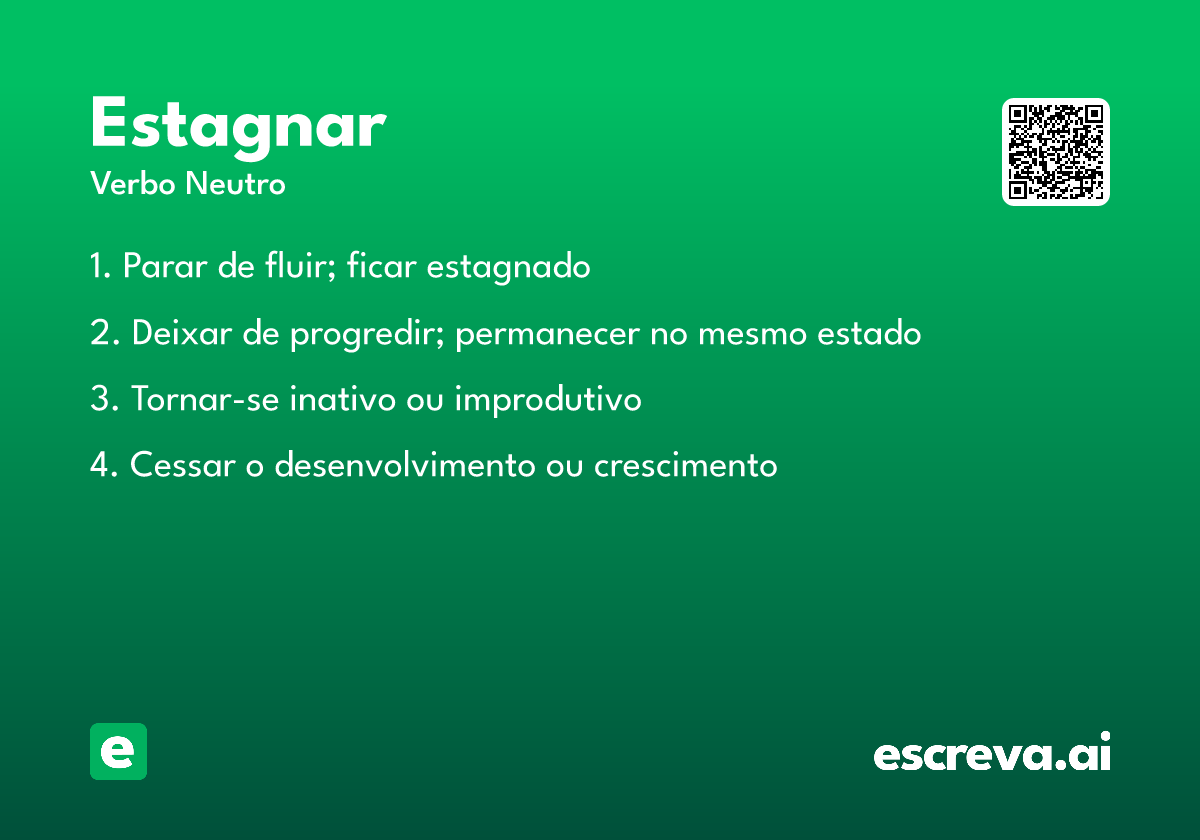 estagnar