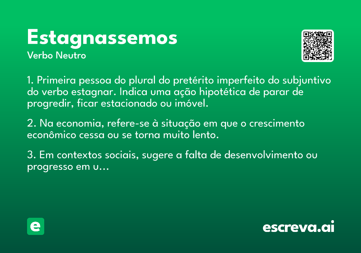 estagnassemos