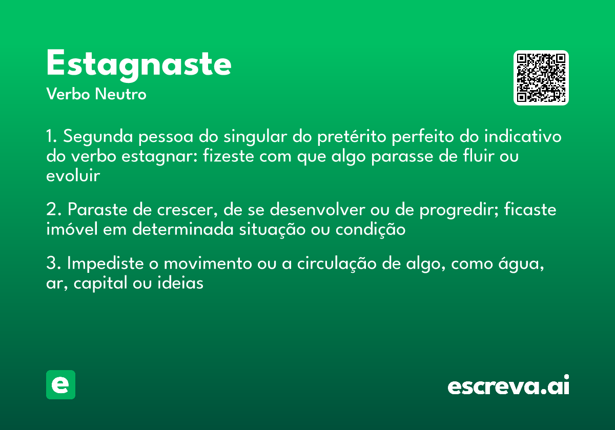 estagnaste
