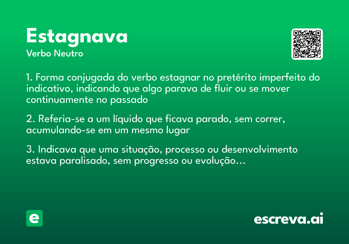 estagnava