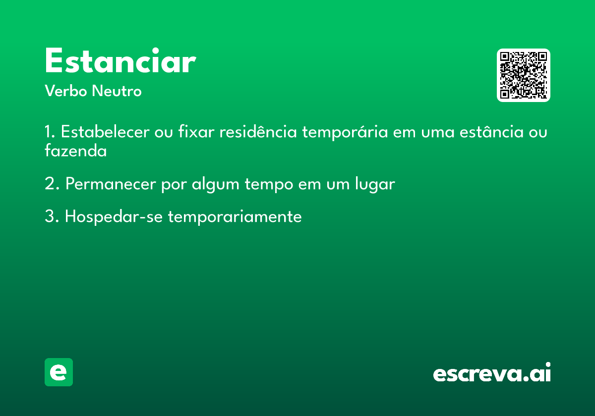 estanciar