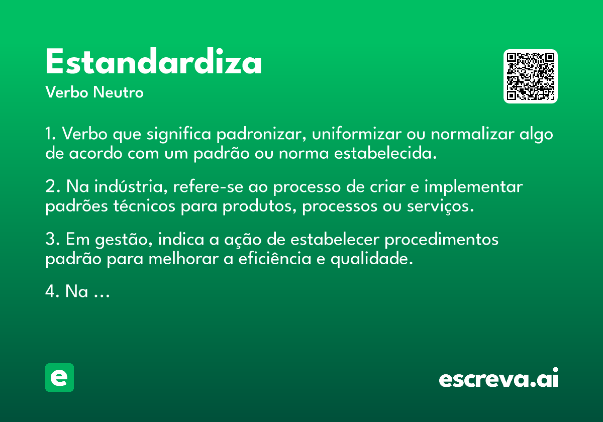 estandardiza