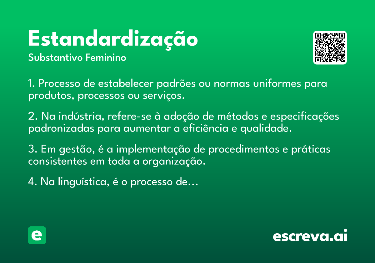 estandardização