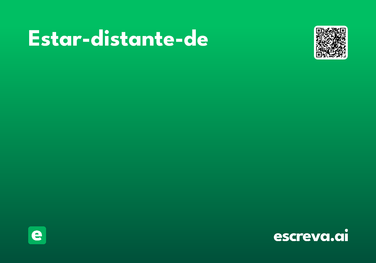 estar-distante-de