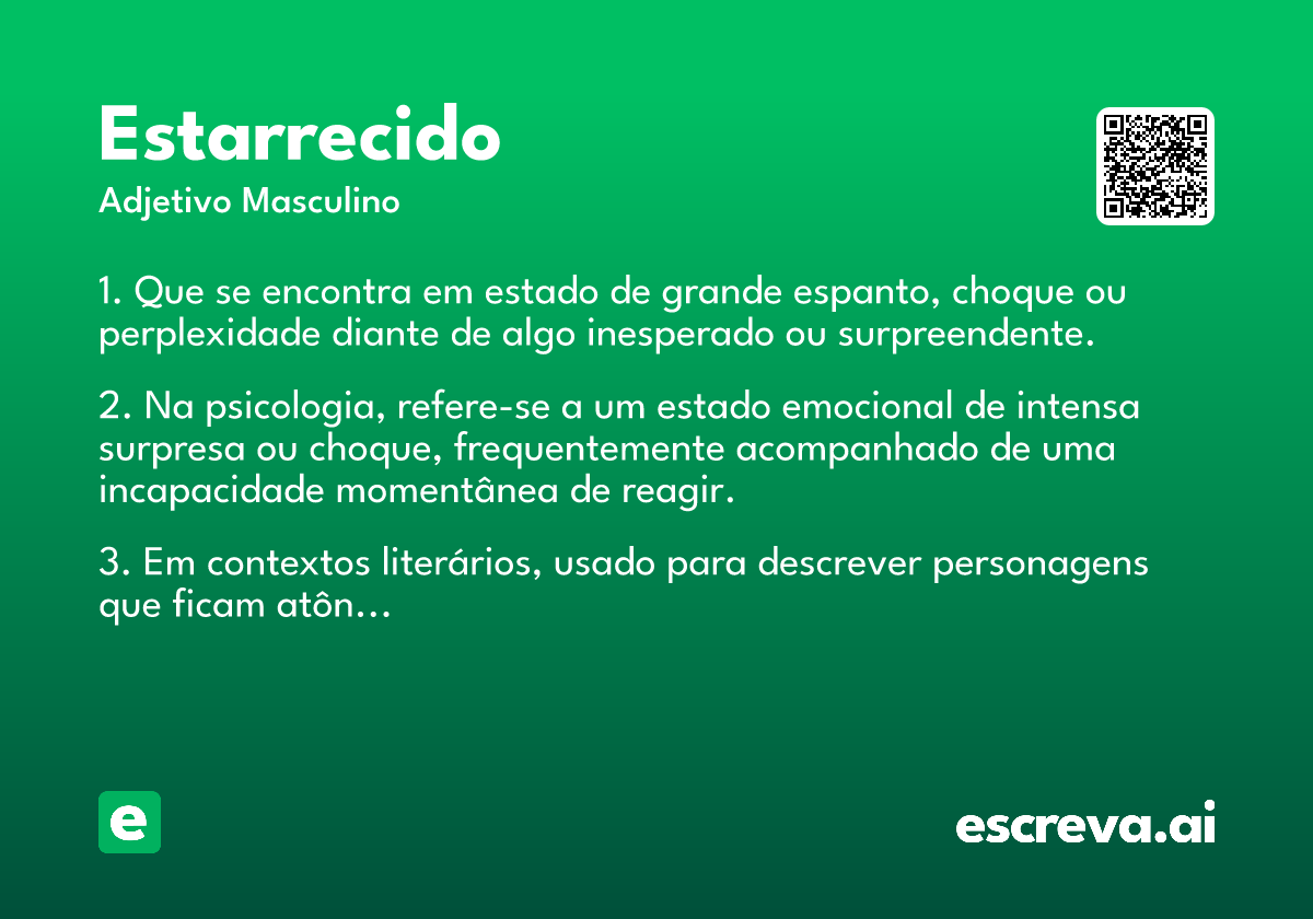 estarrecido