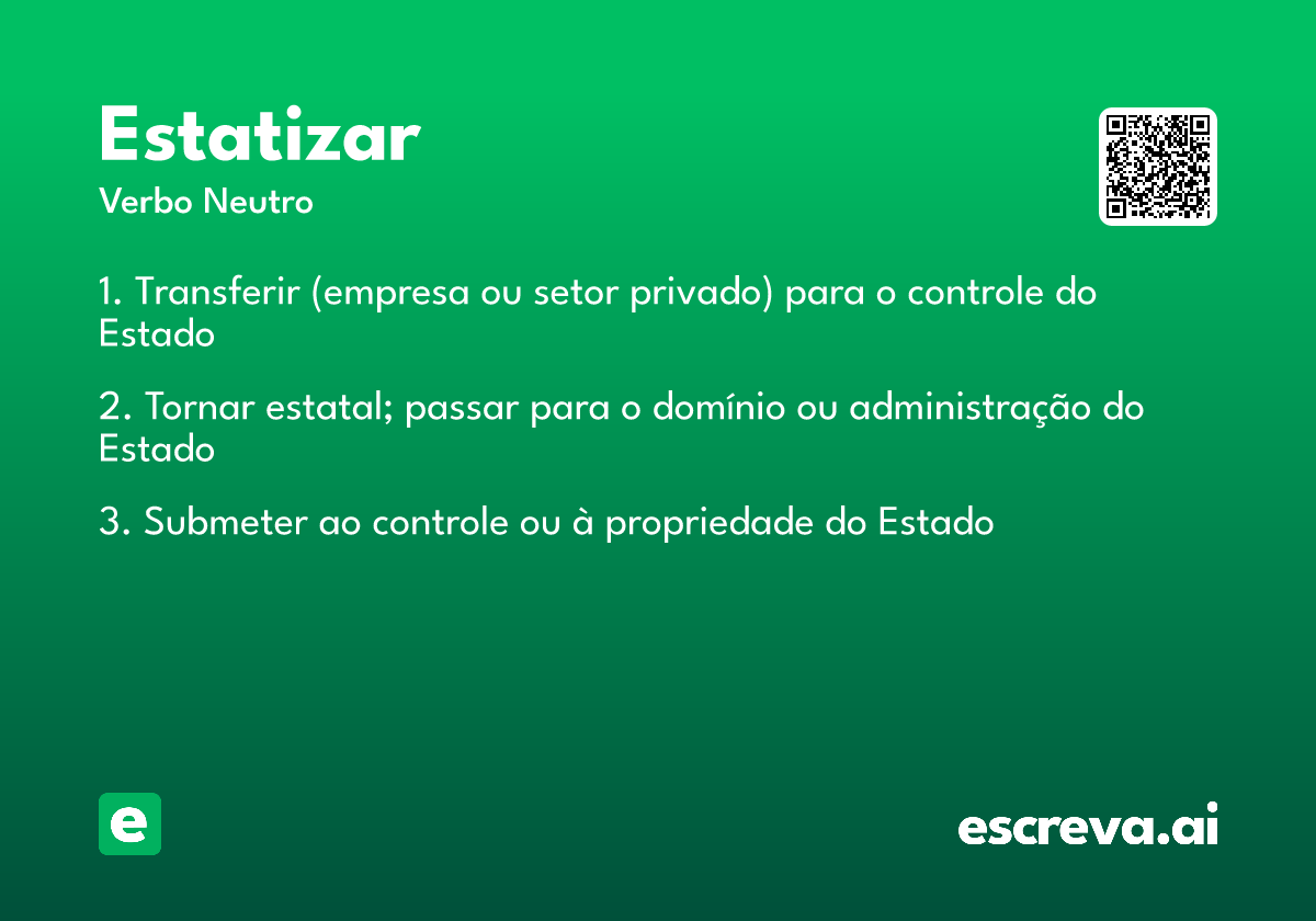 estatizar
