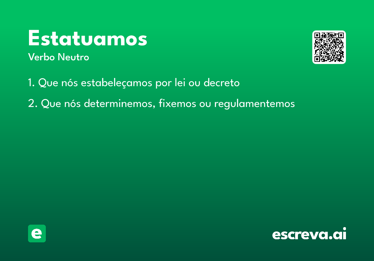 estatuamos