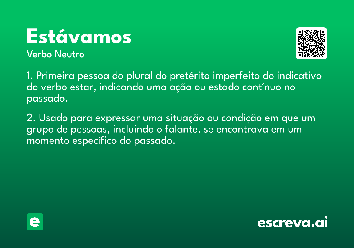 estávamos