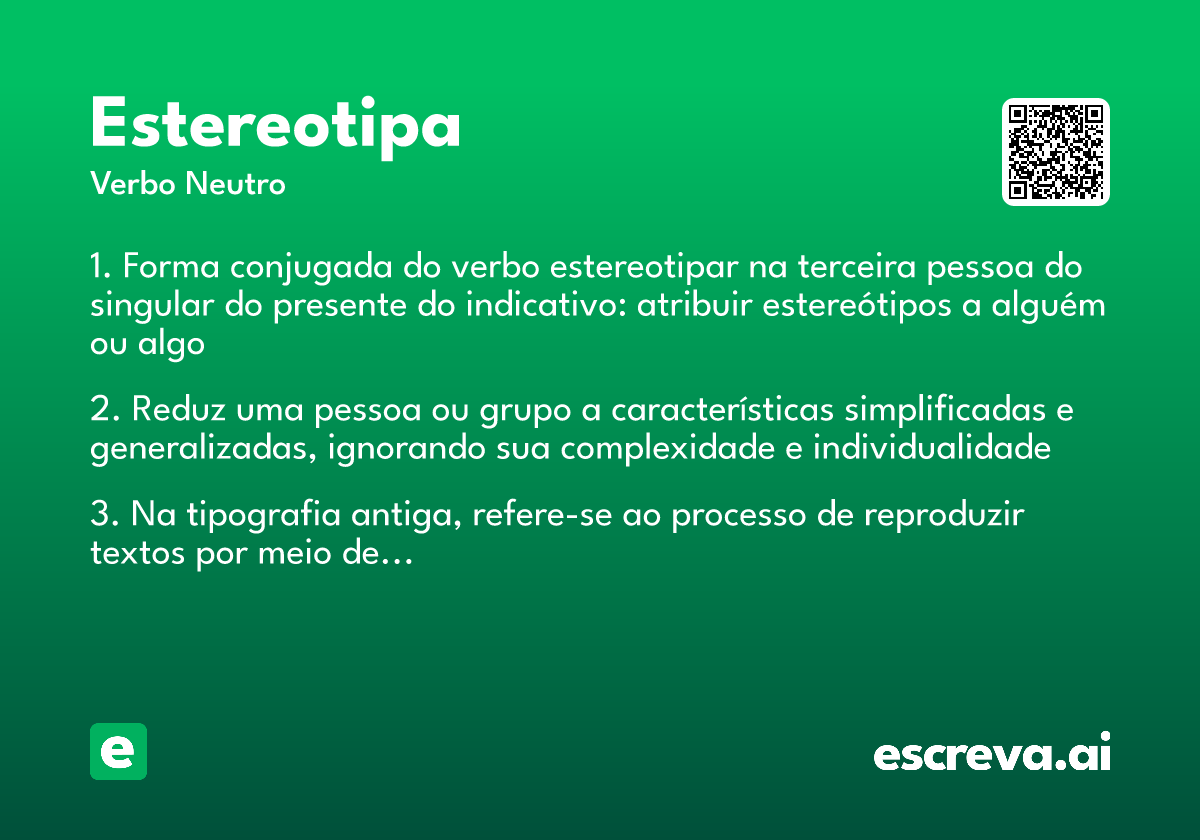 estereotipa