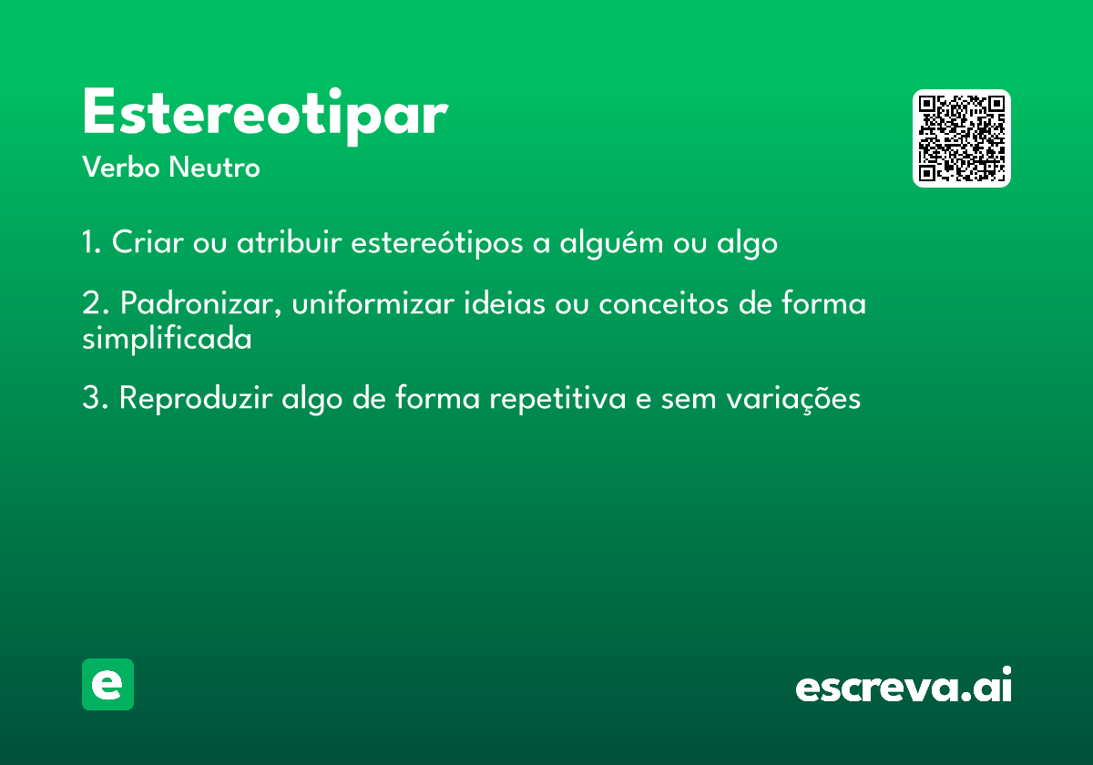 estereotipar
