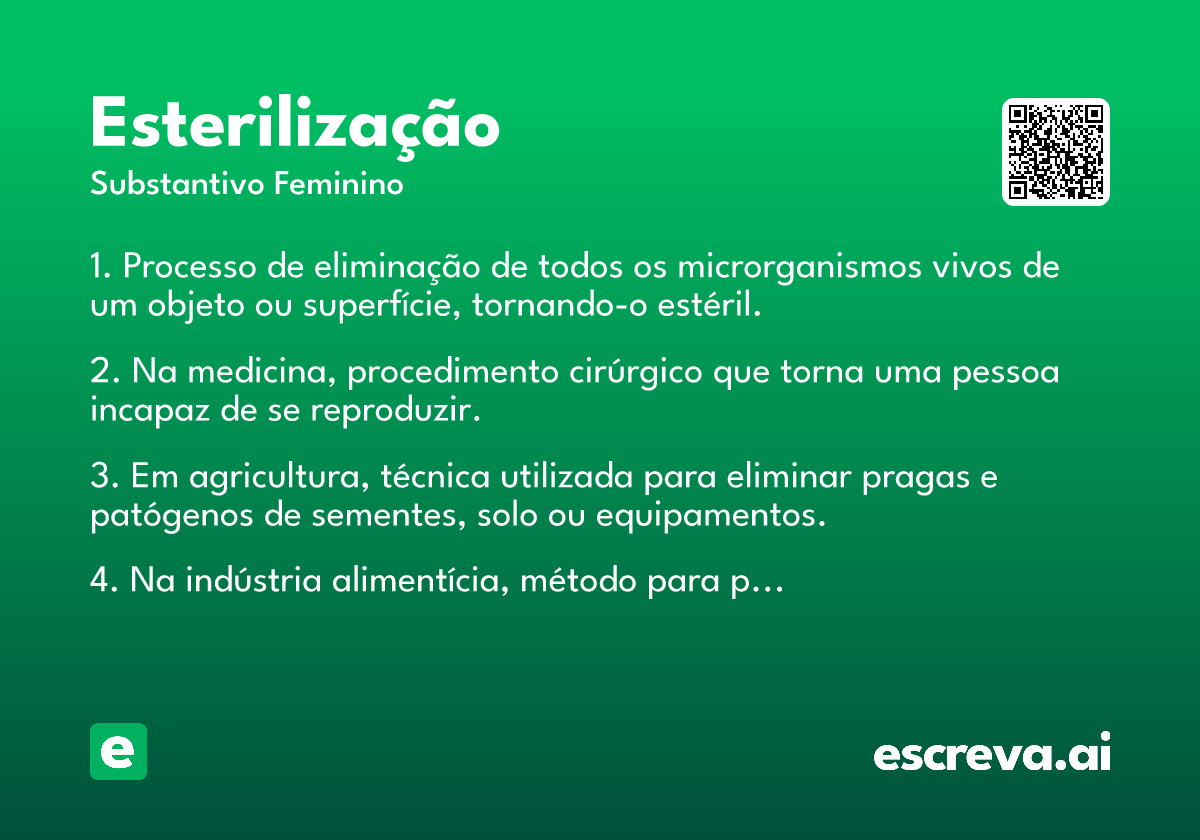 esterilização