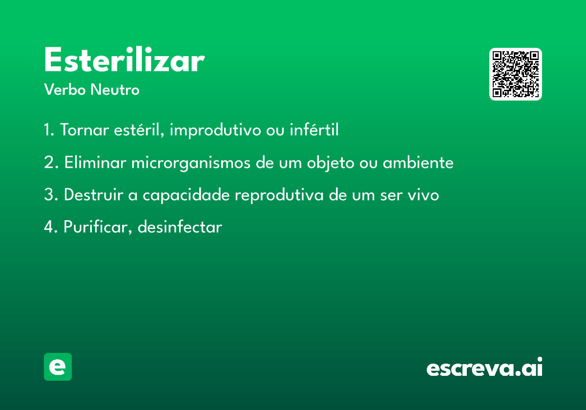 esterilizar