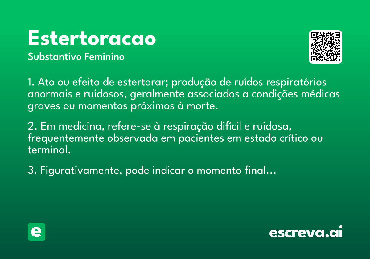 estertoracao