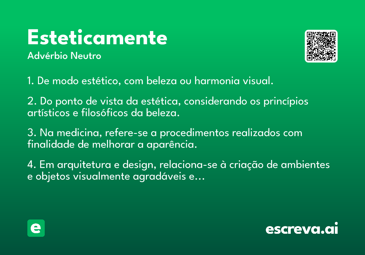 esteticamente