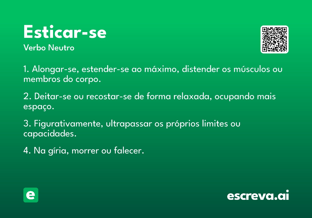 esticar-se