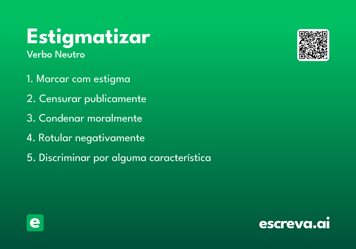 estigmatizar