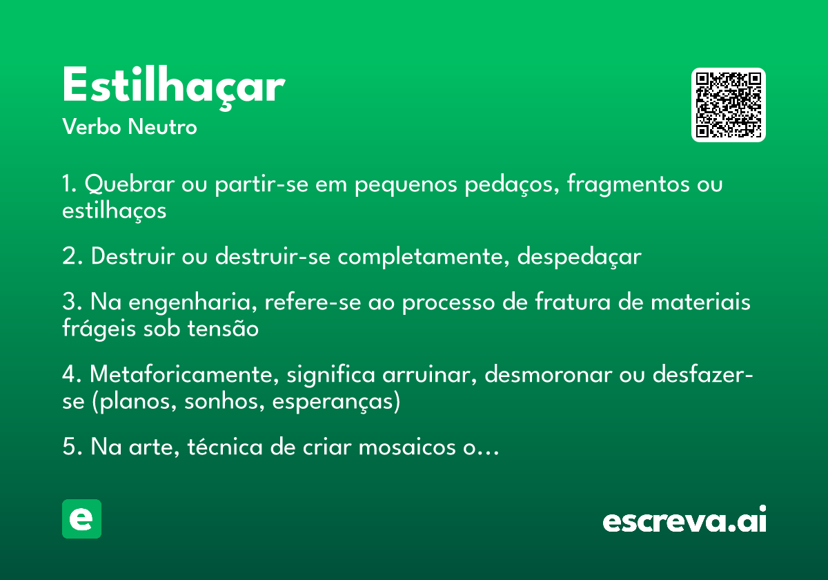estilhaçar