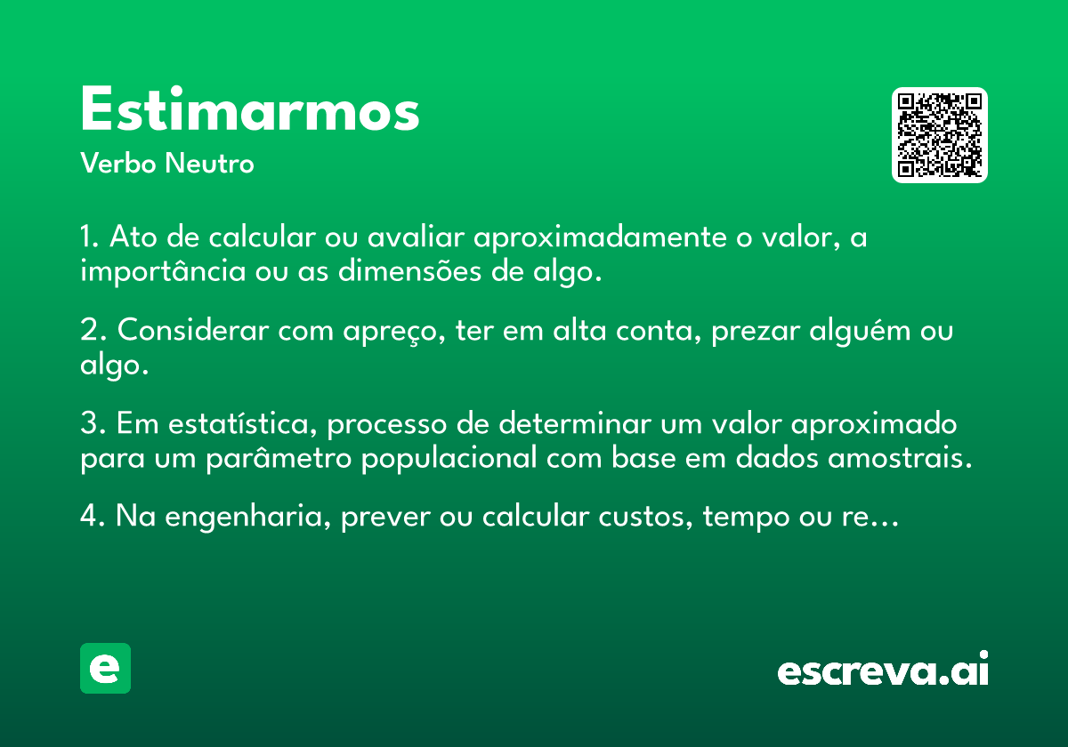 estimarmos