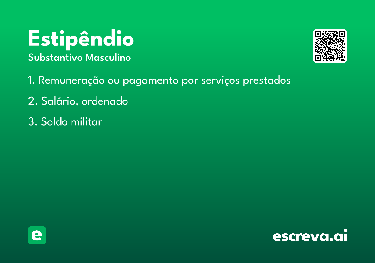 estipêndio