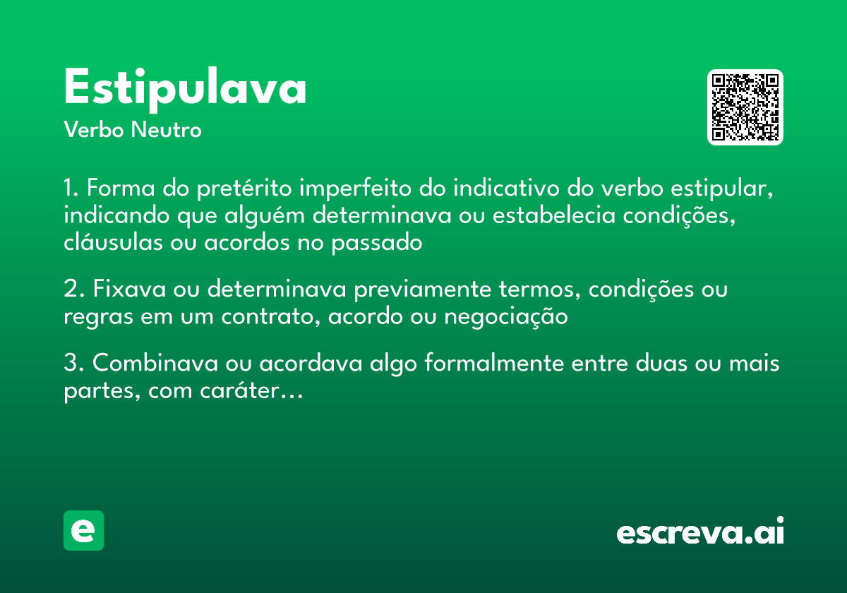 estipulava