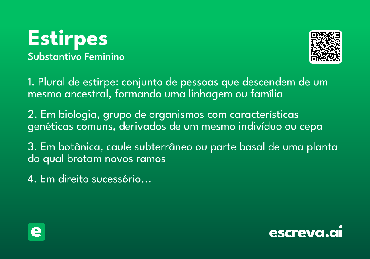 estirpes