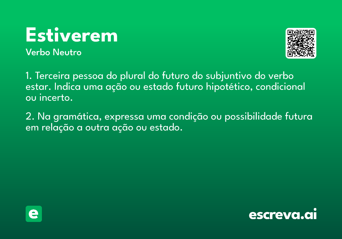 estiverem