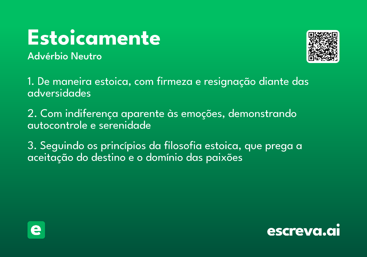 estoicamente