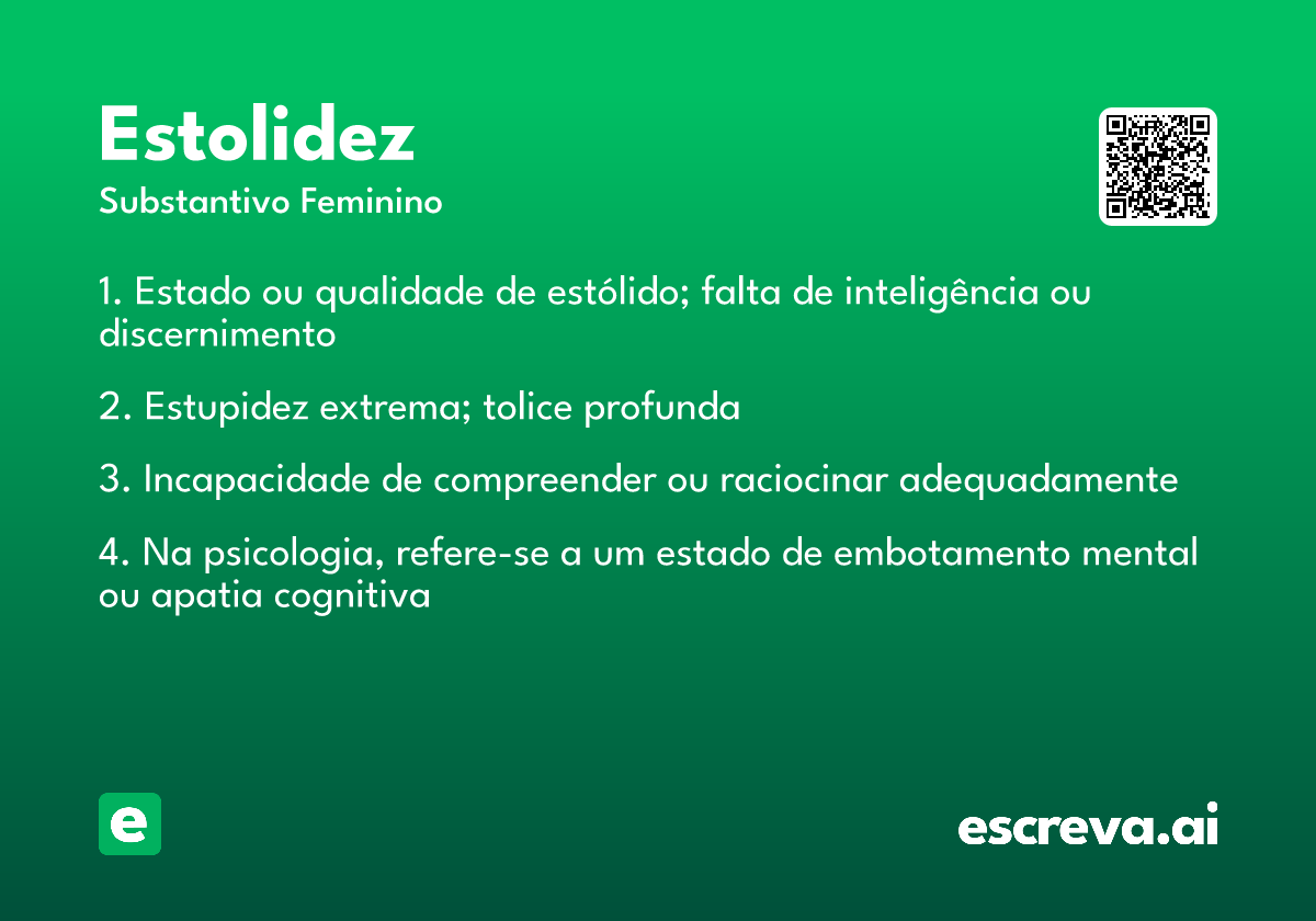 estolidez