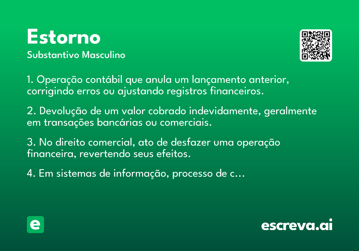 estorno