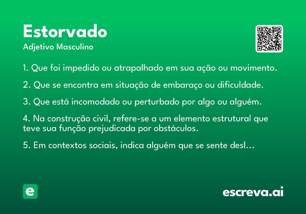 estorvado