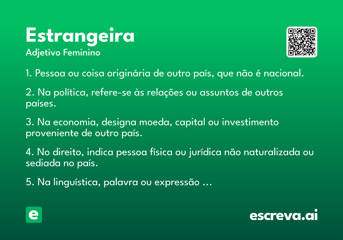 estrangeira