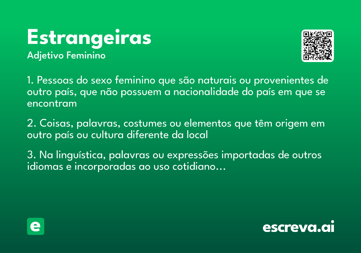 estrangeiras