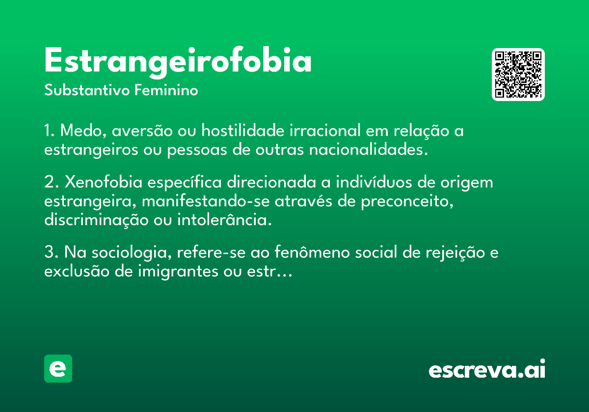 estrangeirofobia