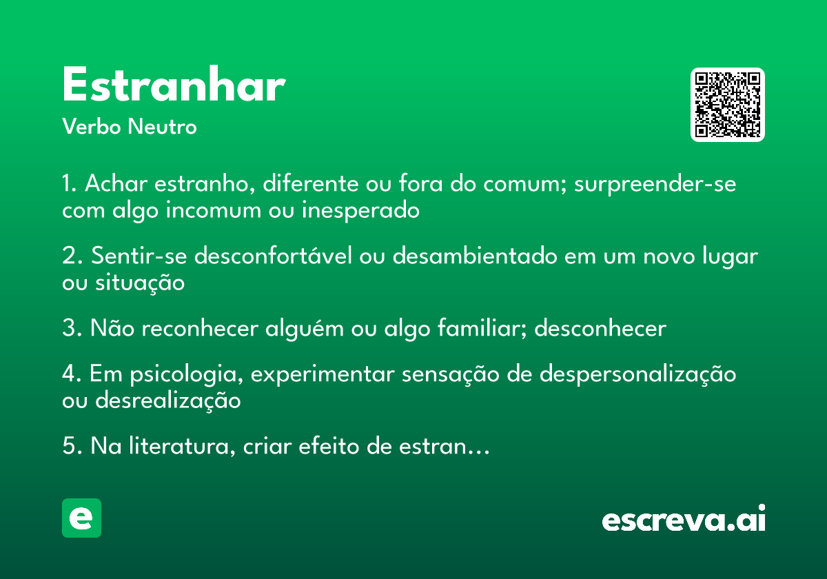 estranhar