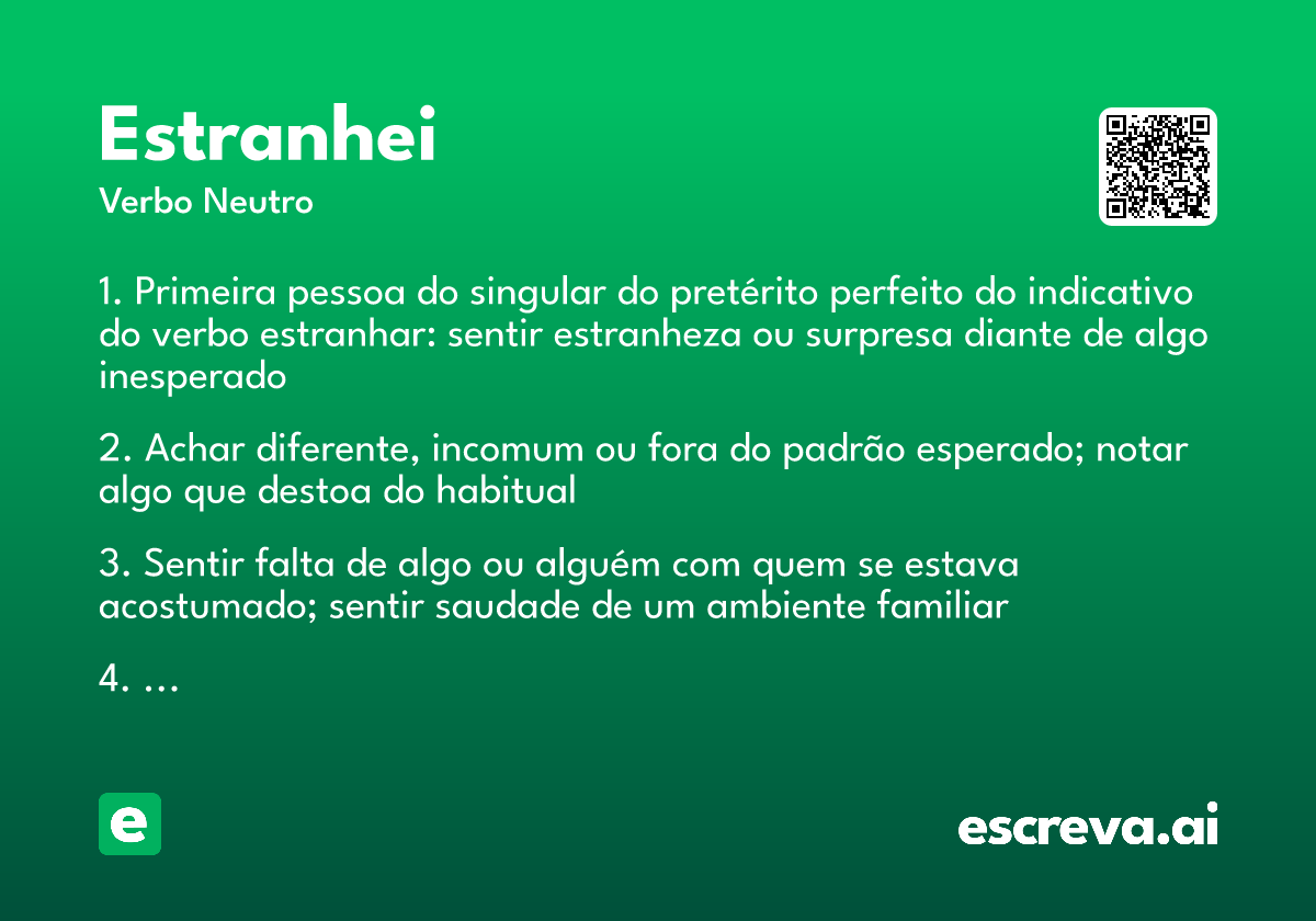 estranhei