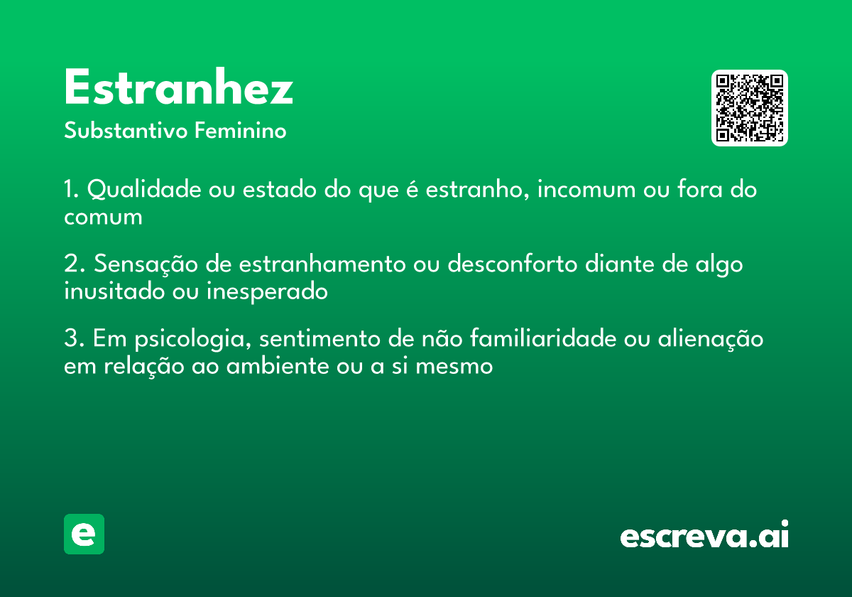 estranhez