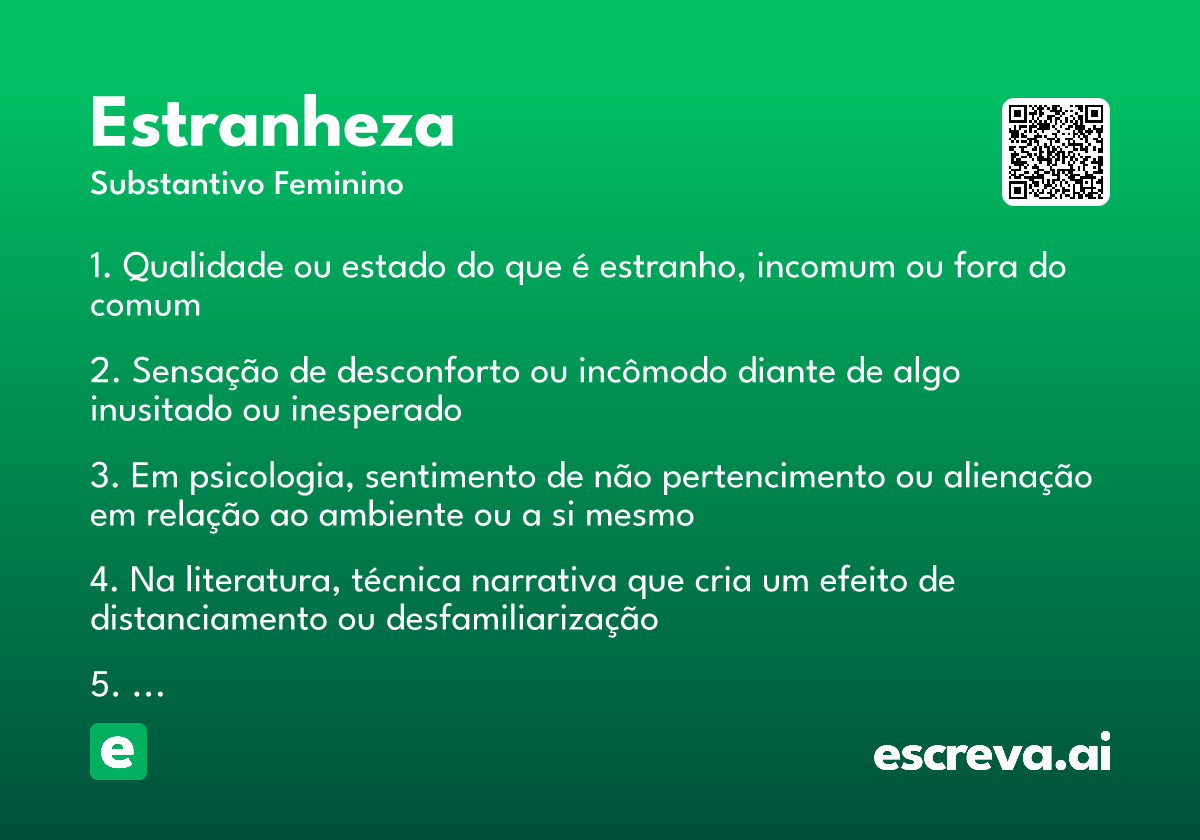 estranheza