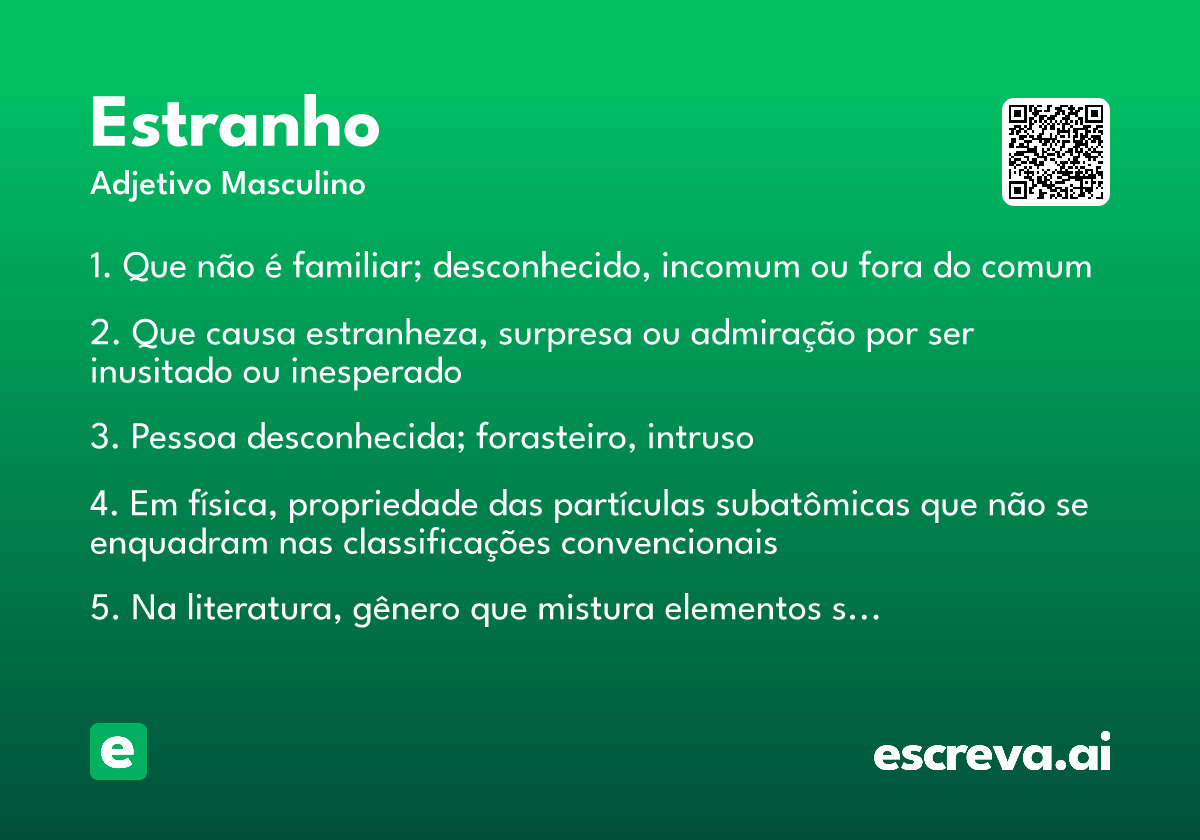estranho