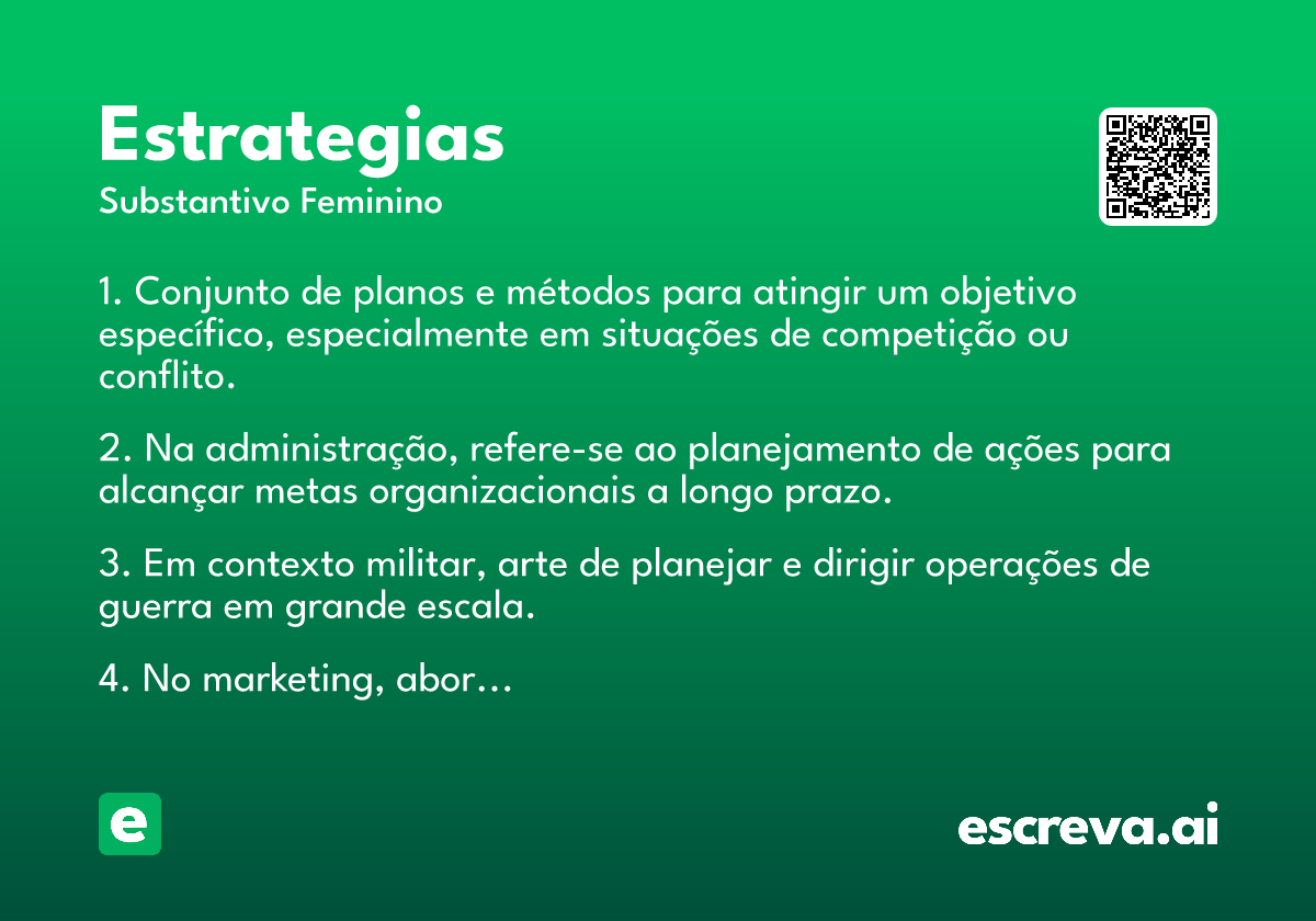 estrategias