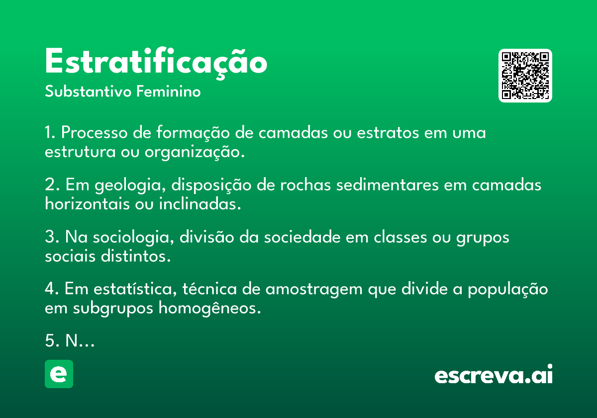 estratificação
