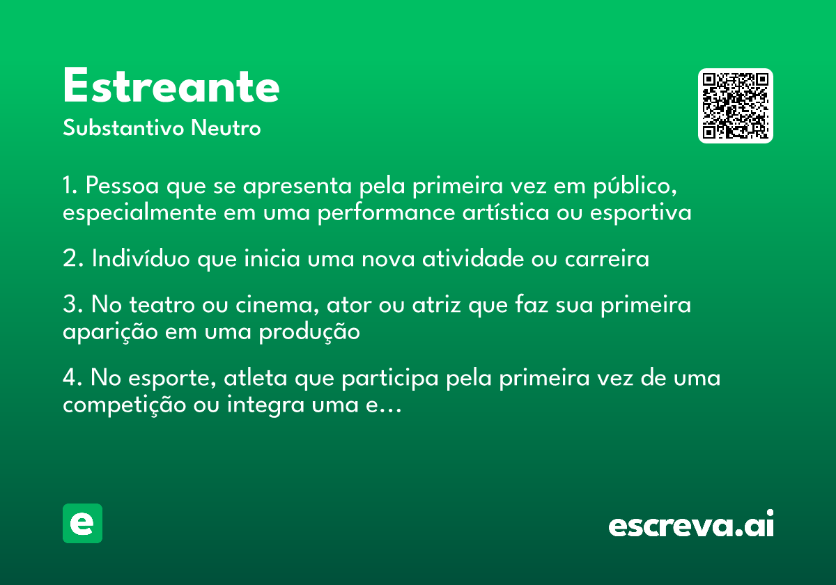 estreante