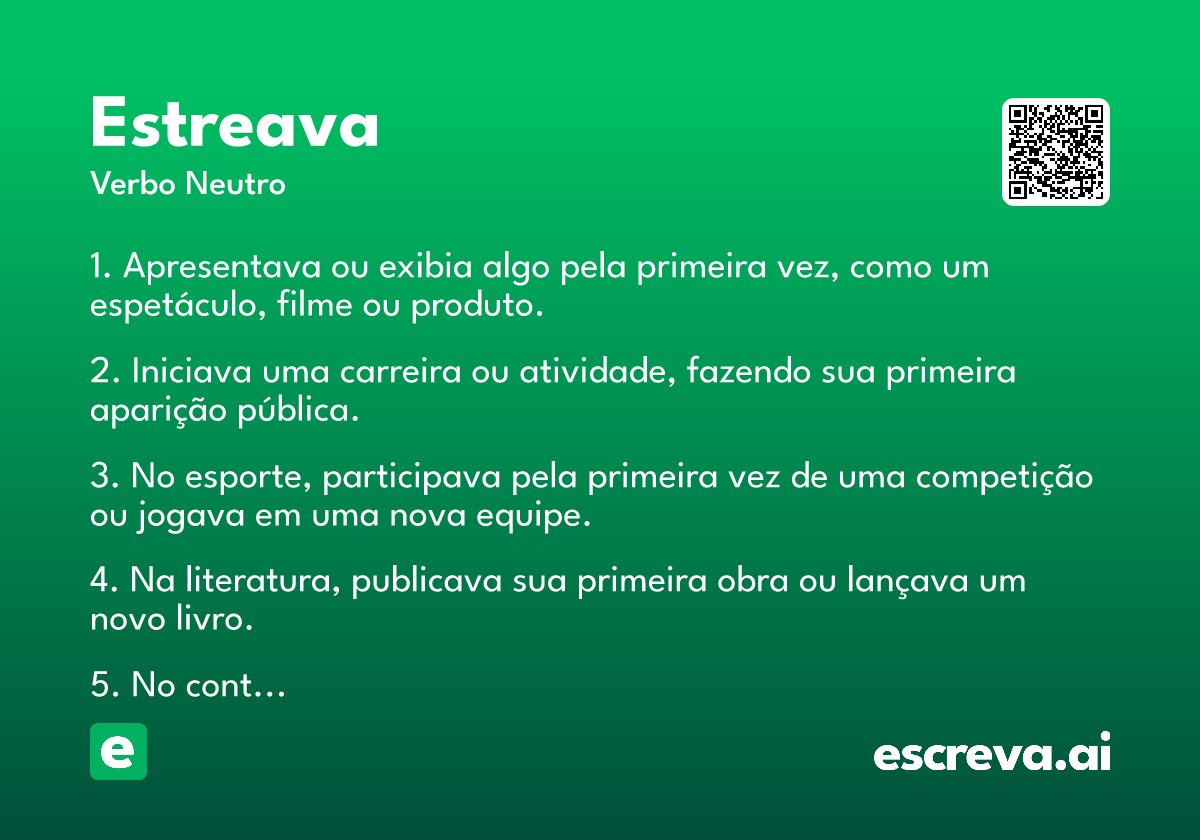 estreava