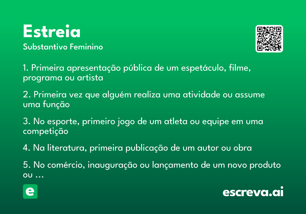 estreia