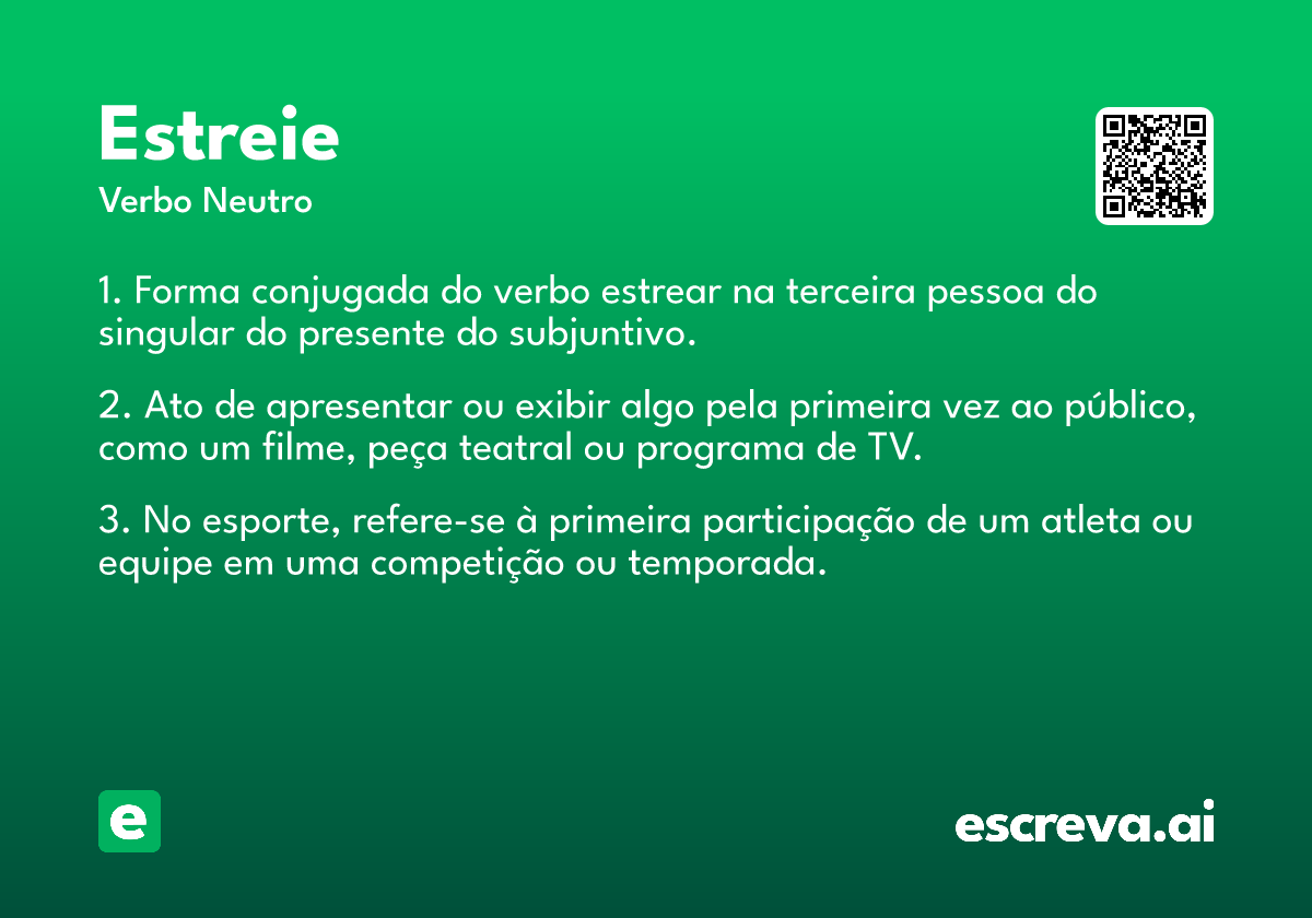 estreie