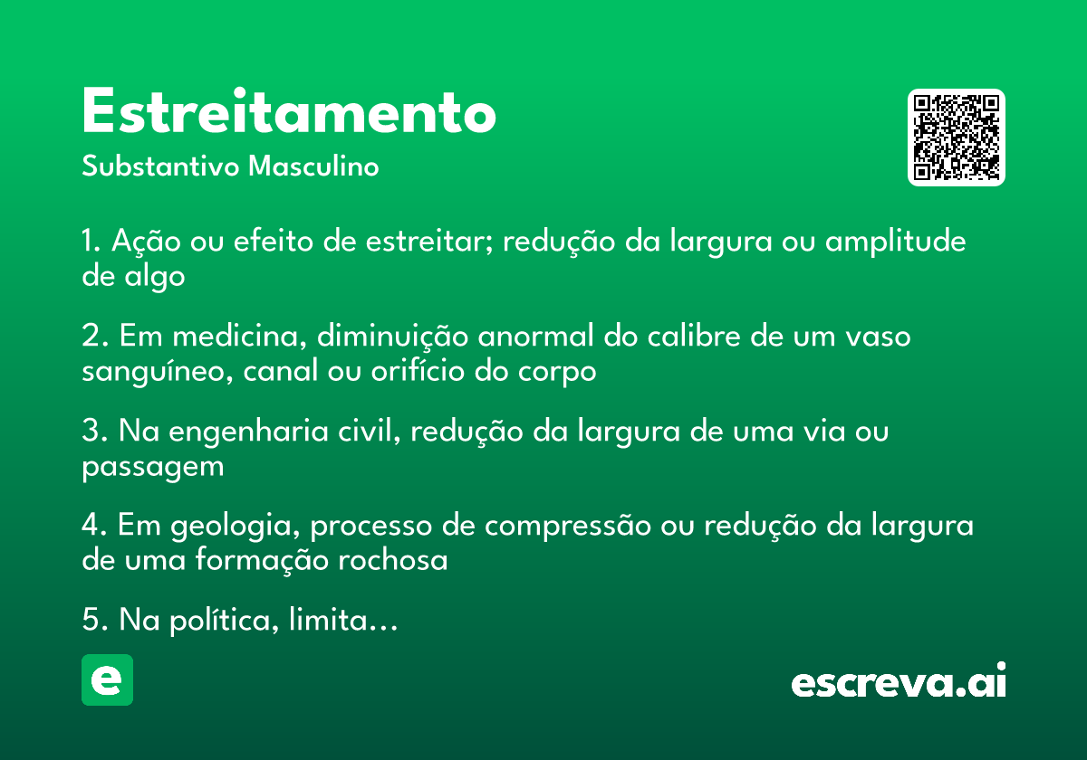 estreitamento