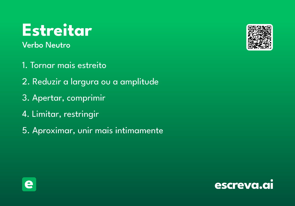 estreitar
