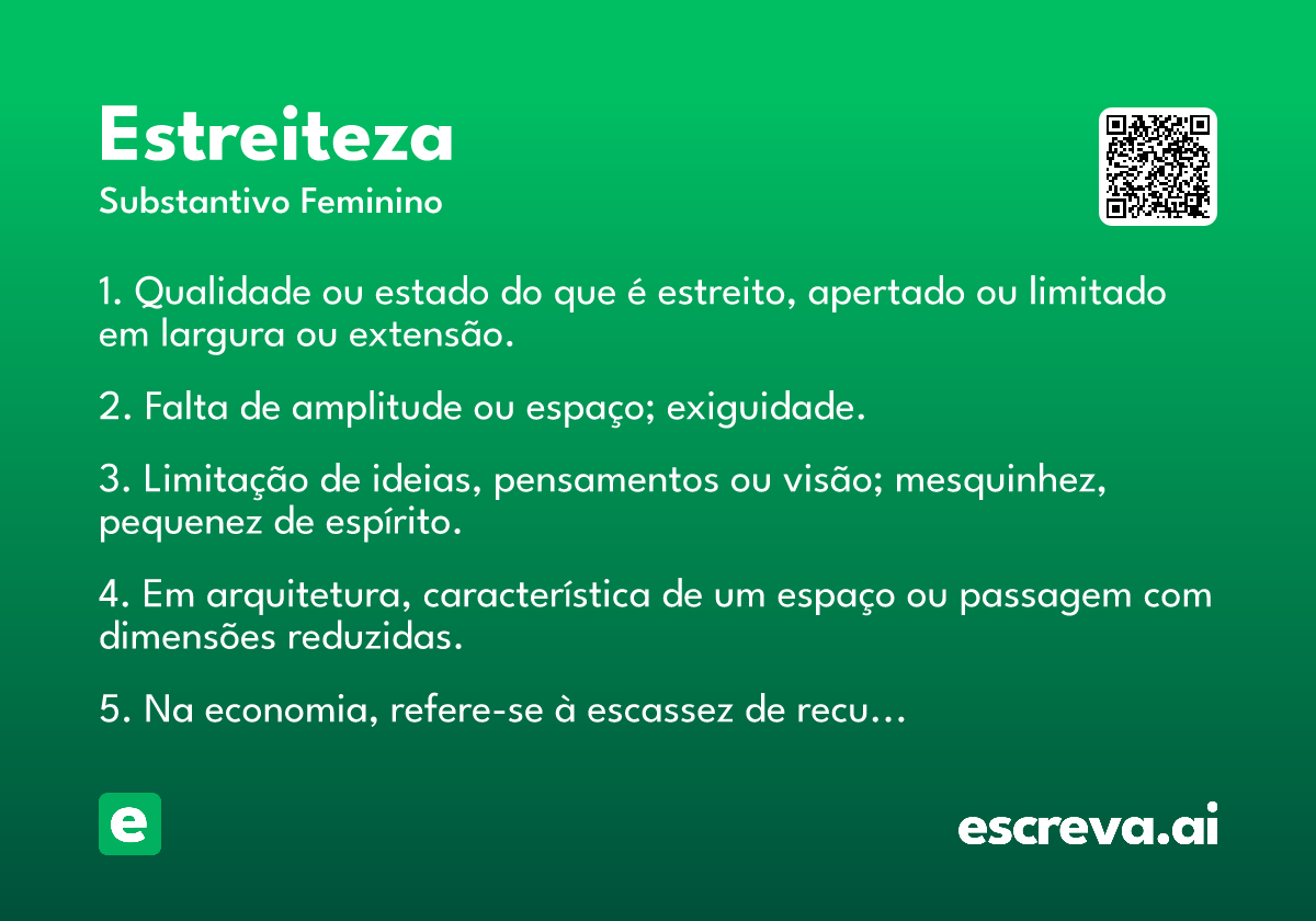 estreiteza