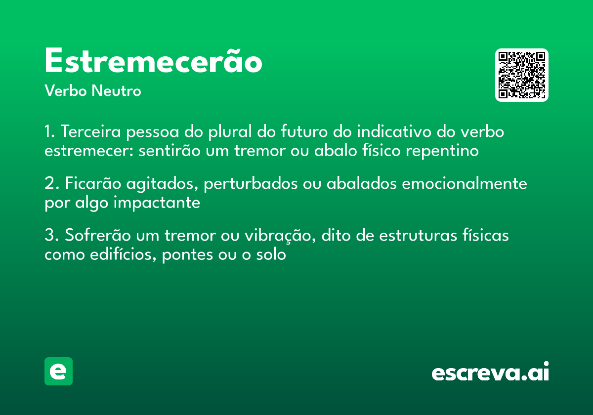 estremecerão