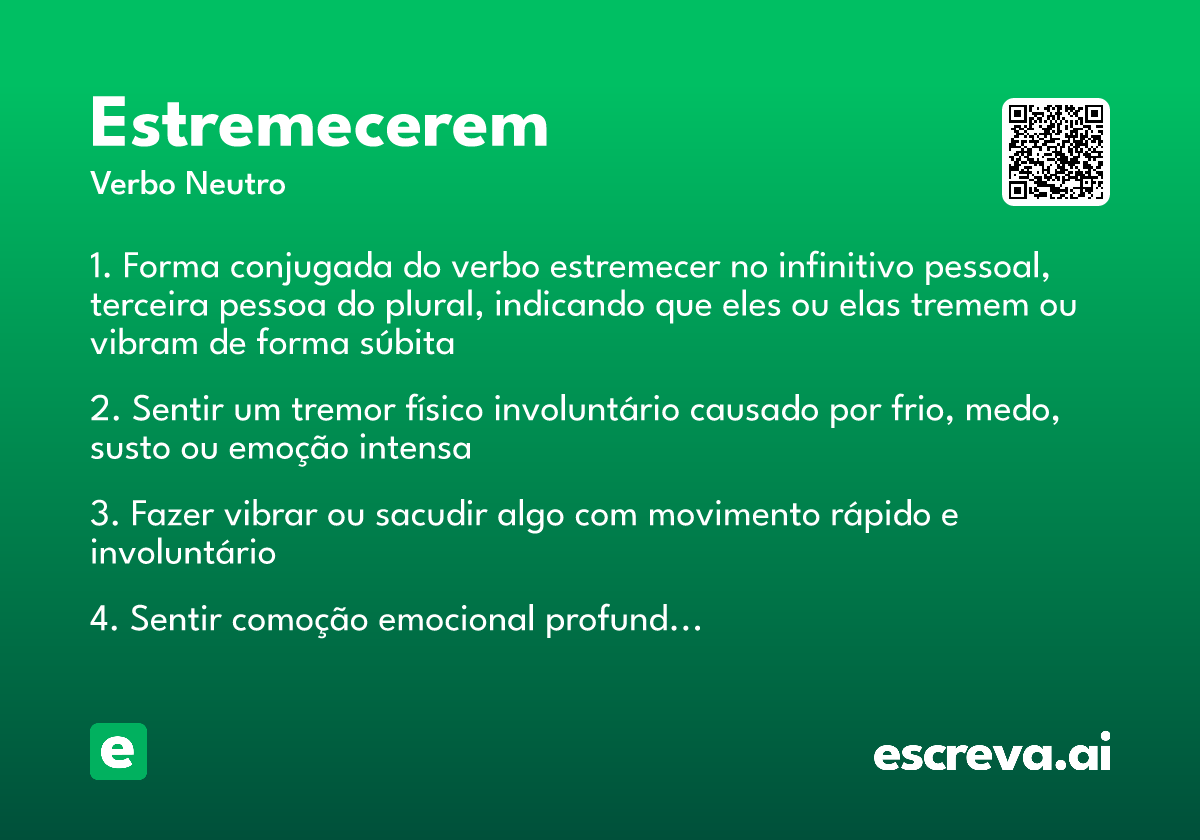 estremecerem
