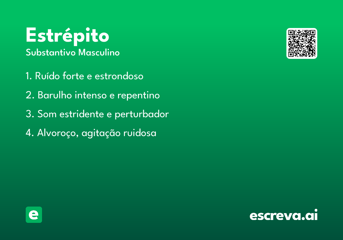 estrépito